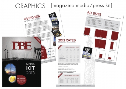 magazine press kit design