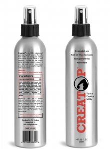 label bottle design spray creatine