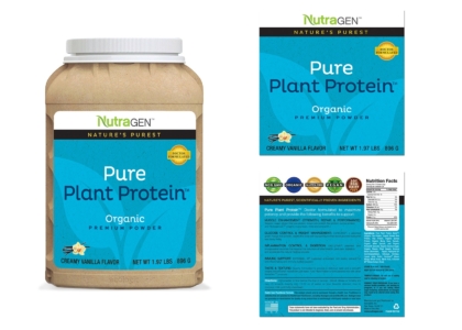 supplement label design protein
