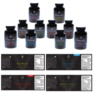 supplement labels black Lukasz Design